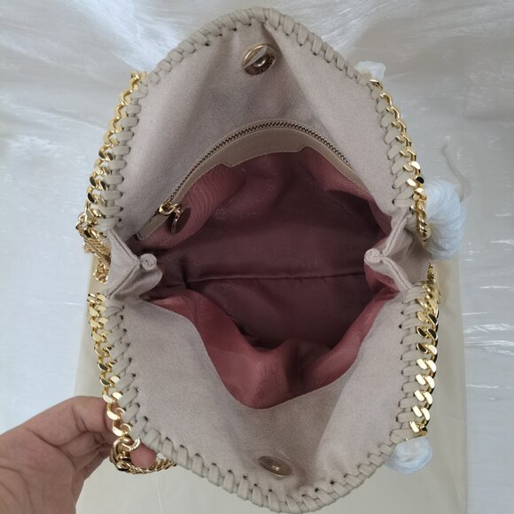Stella Mccartney Gold Medium Falabella Tote Bag Shoulder Bag - Picture 7 of 11